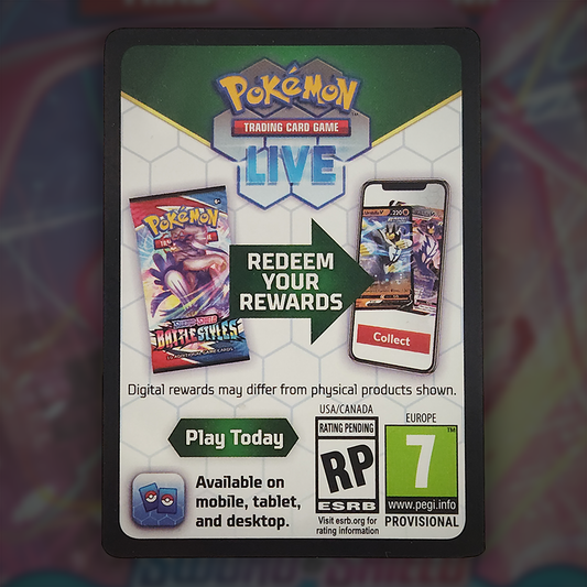 SWSH Fusion Strike Pokémon TCG Online - Code Card