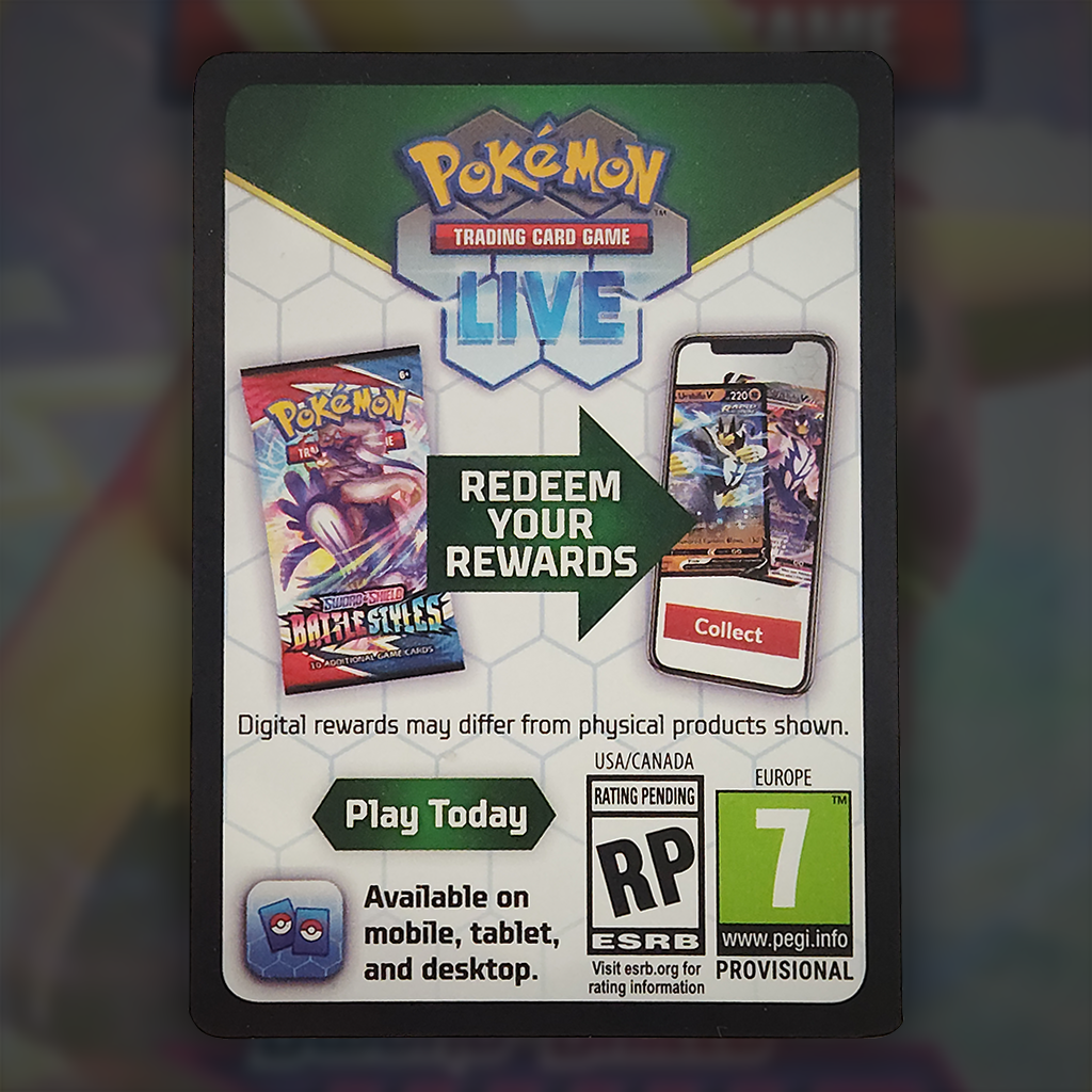 SWSH Vivid Voltage Pokémon TCG Online - Code Card